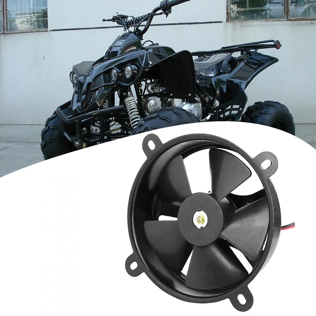 Ventilador para muffin, radiador de 6 pulgadas, ventilador de refrigeración termoeléctrico, 150c, 200 cc, apto para quad, moto de cross, atv, buggy, oorway, de habitación a habitación, estufa de leña,