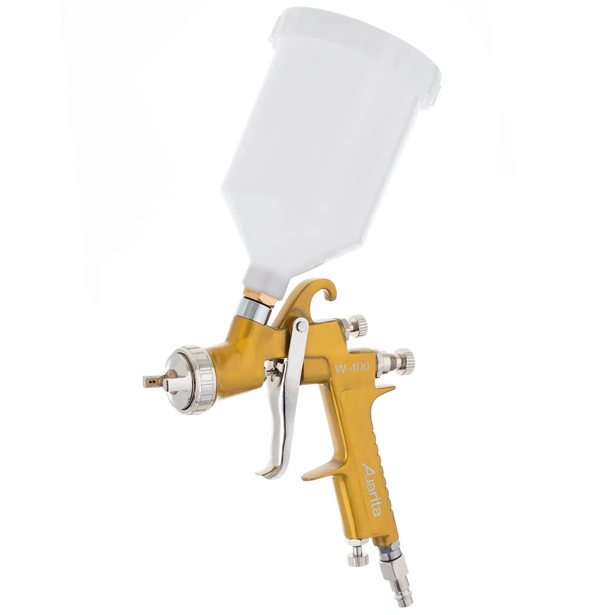 LVMP Technology Pistola W-400 Boquilla 1,3mm Durable 600 ml Capacidad para Pintar Madera Barnices Acrílicos E Incolores Base Agua