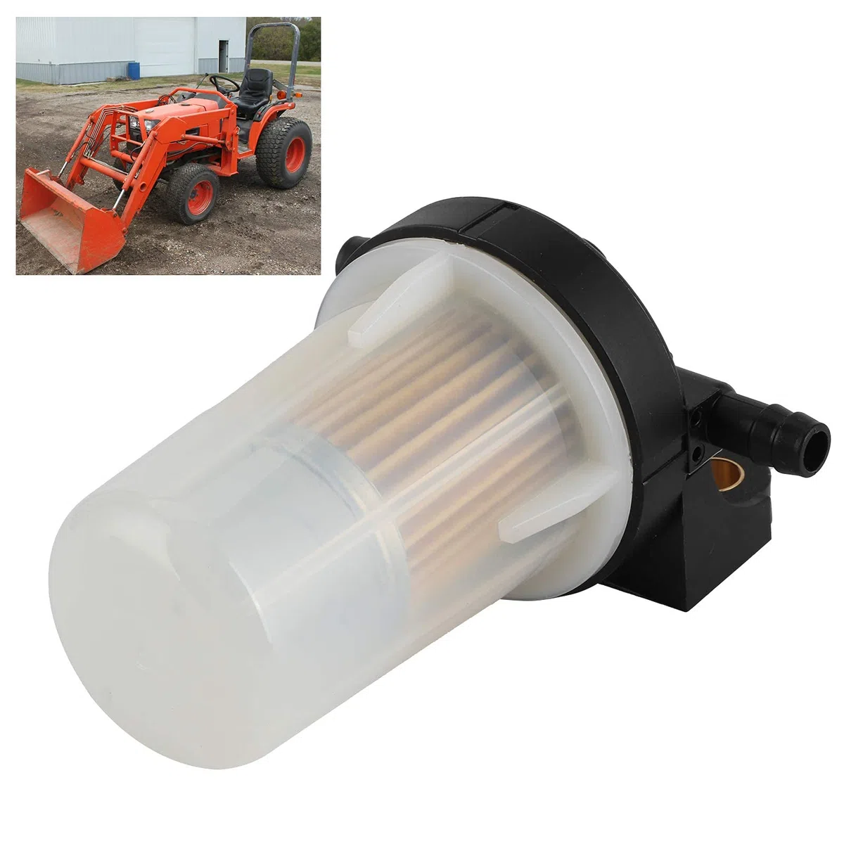 Filtro de combustible, separador de agua, ensamblaje 6A320-58862 para B7510/B7610/B7800/B2320/B2620/B2920/B3000. Conjunto de filtro de combustible eficaz para agricultores y jardinería