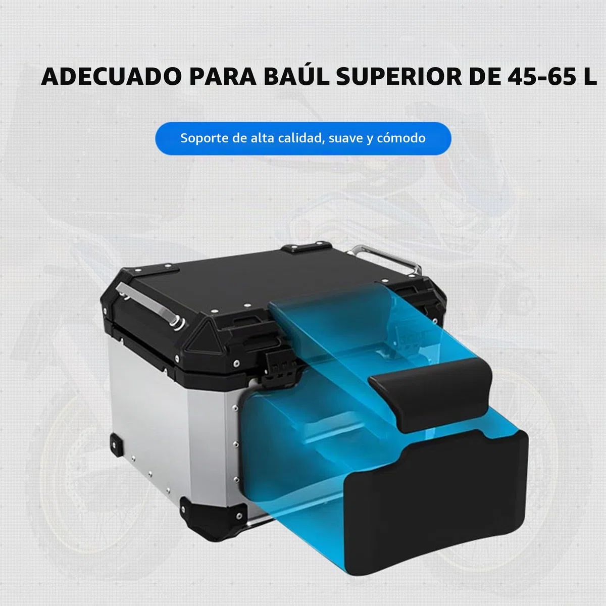 Yolispa Respaldo de pasajero para motocicleta de 45 a 65 l