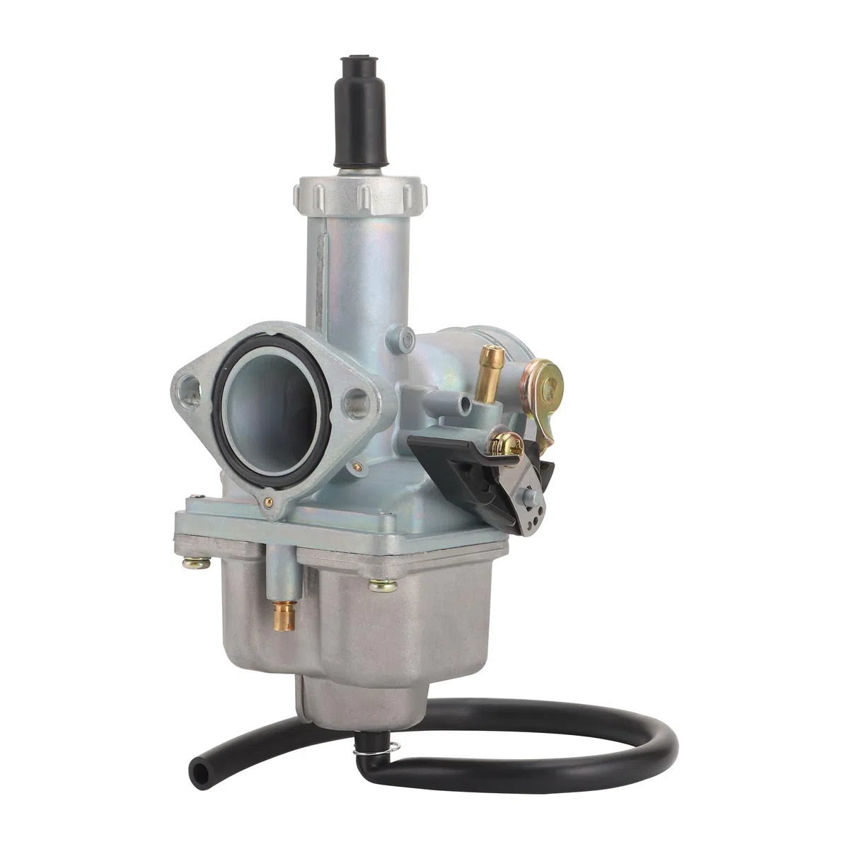 GOOFIT Carburador de plata PZ26 de 26mm Reemplazar Para 4 Stroke 100cc 110cc 125cc CG125 XF125 Engine 156FM 157FM ATV Quad Pit Bike Moped and Scooter