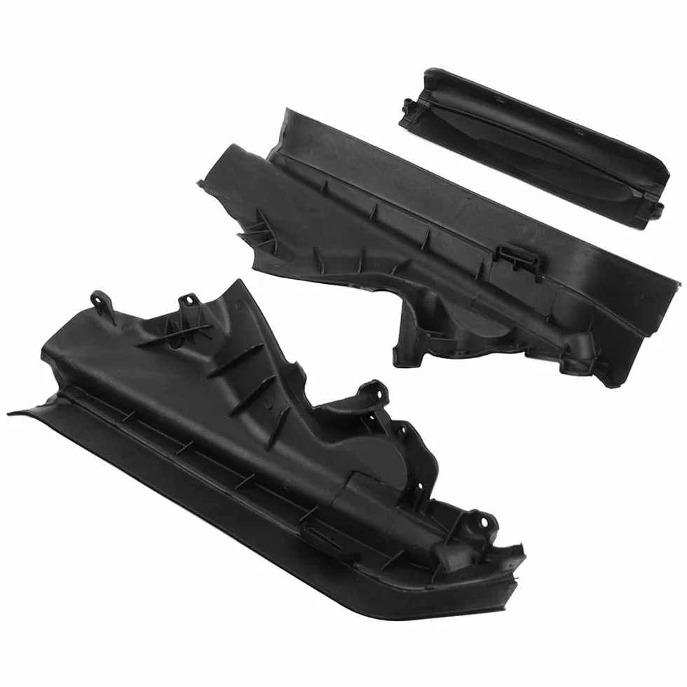 51717169419 Motor Compartimiento Superior Partición Panel Mamparo Kit 3PCS Compatible con X5 E70 2006-2013, E70 LCI 2009-2013, X6 E71 2008-2014, E72 Hyb 2009-2011 Huiruhy