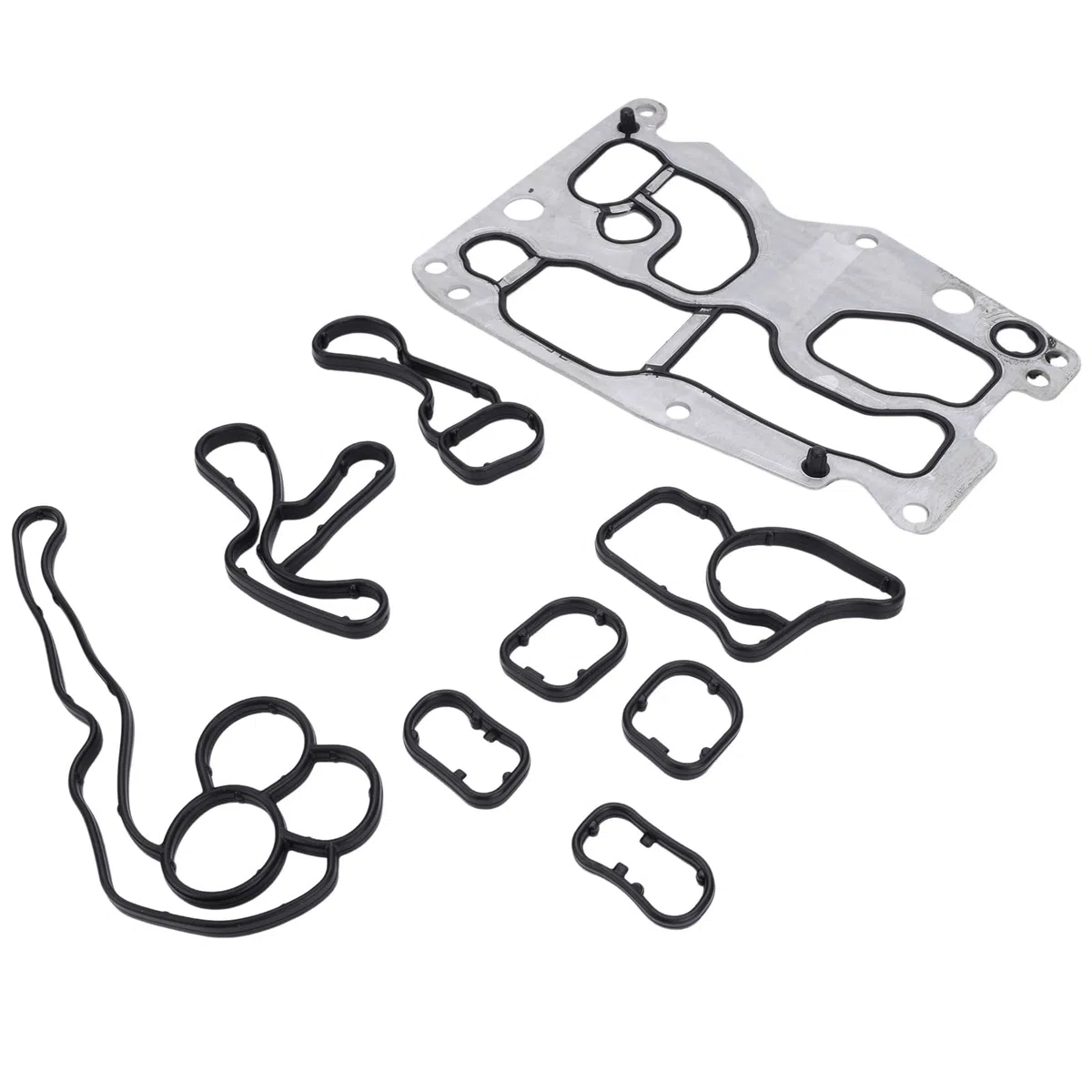 Junta cilíndrica para filtro de aceite de coche, kit de juntas de enfriador de aceite compatible con F50 E90 F30 E91 F10 F11 X1 X3 X4 X6 N47 N57 sustituye a 11428516396, 8516396, 90069-43009, 9009