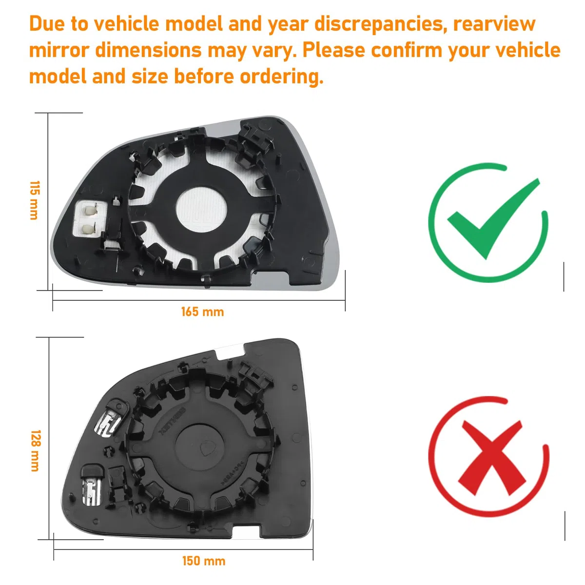 1 PCS Vidrio Espejo Derecho Compatible con Tesla Model 3 Cristal Espejo Retrovisor 2017 2018 2019 2020 2021 2022 2023 Calefactable Retrovisor