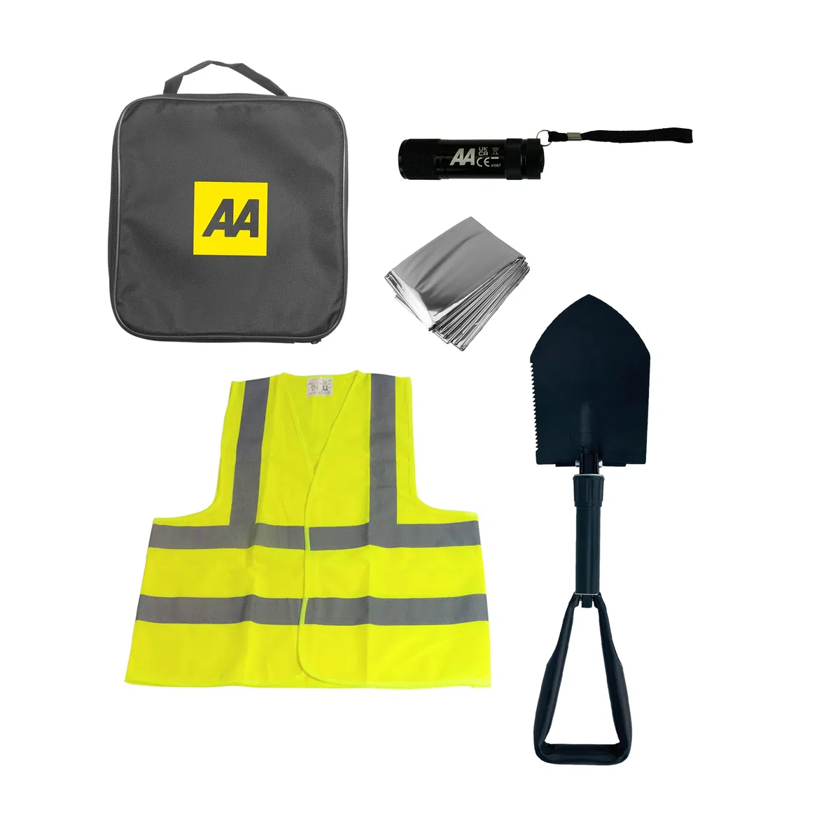 AA Kit de coche de invierno con pala de nieve plegable