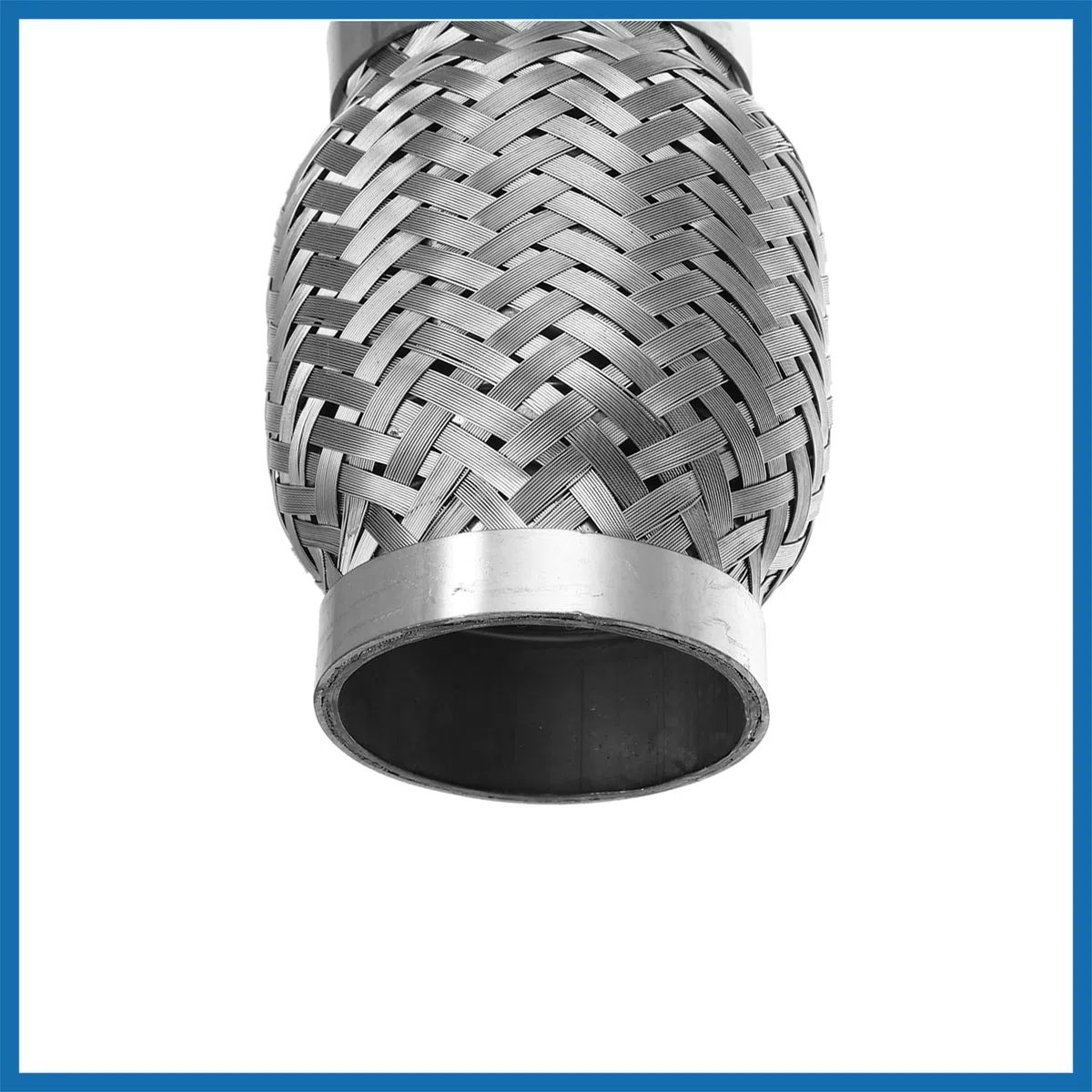 A ABSOPRO Auto Escape Flexible Tubería Tubo Escape Junta Plateado Tono 2"x4" Reemplazo de artículo