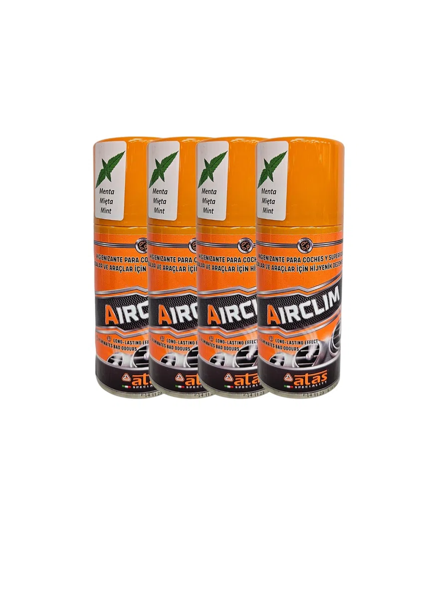 Air Clim - Higienizante/Desinfectante para el Interior del Coche. Tratamiento eliminador de olores de Descarga única. Aroma Menta (4)