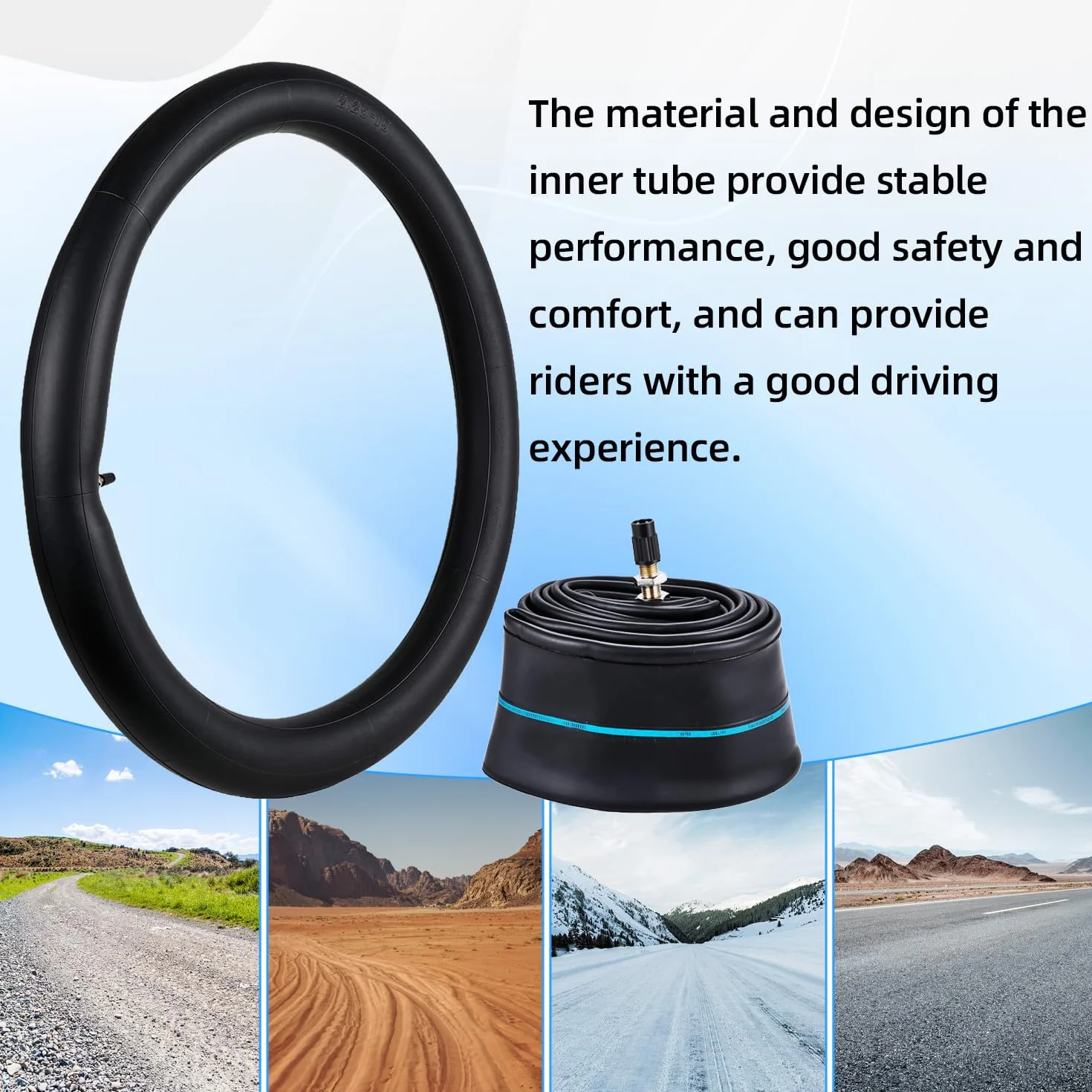 2,00/2.25-19 Tubo Interior Rueda Moto,19 Pulgadas Tubo Interior Neumático Rueda Goma para Motocicleta Eléctrica Sur Ron Light Bee X/S