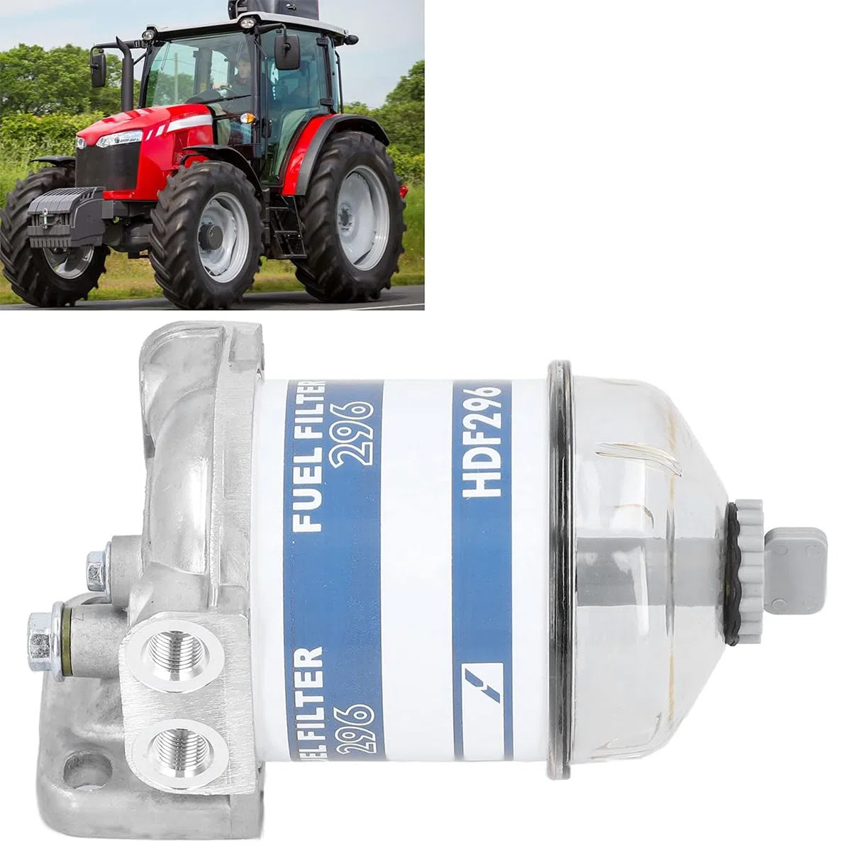 Conjunto Separador de Agua y Combustible diésel 296 7111 296 HDF296 para vehículos Pesados y Motores Marinos