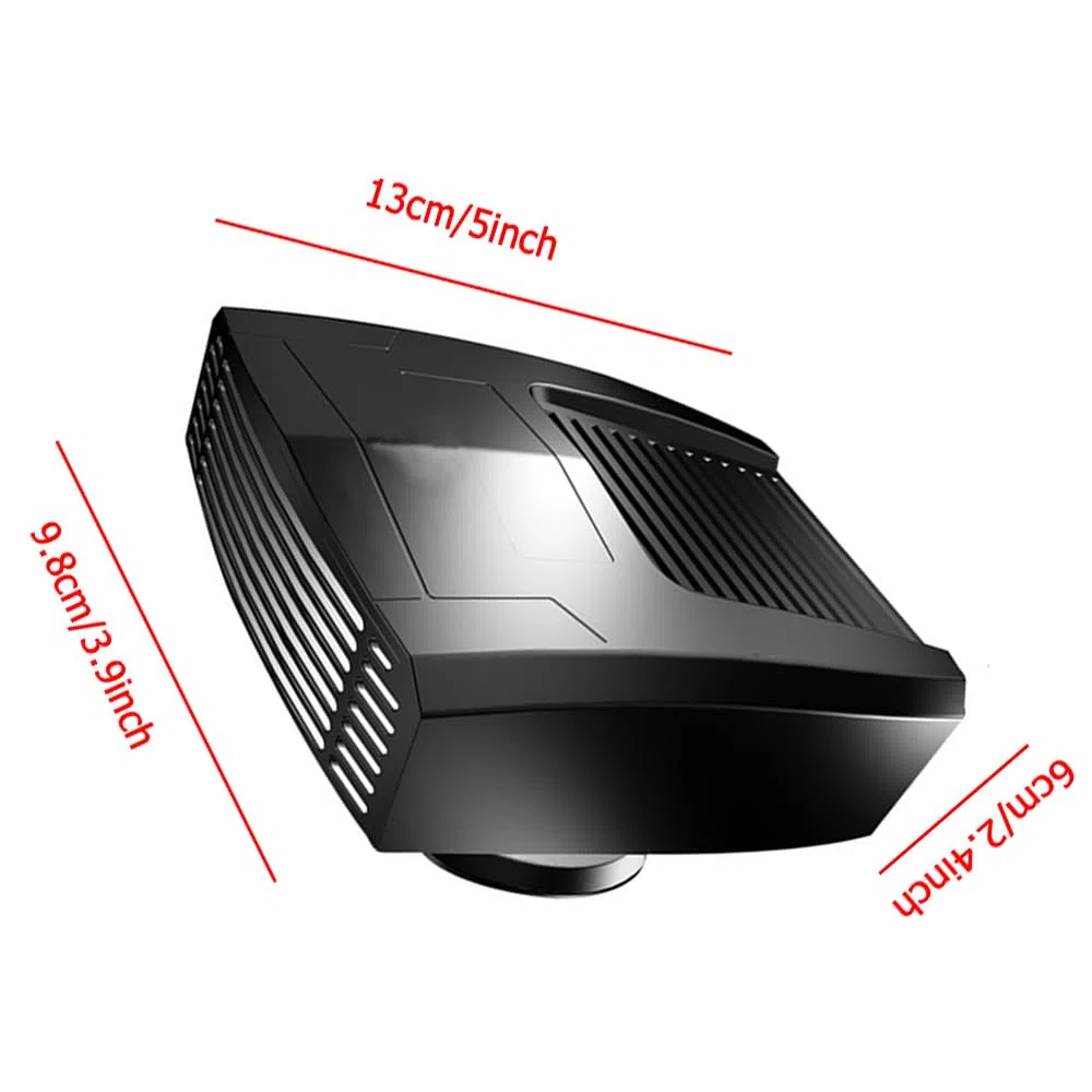 Riloer para Autocaravana, 24 V, 180 W, portátil, para Invierno, refrigeración y calefacción rápidas, Compatible con Encendedor de Cigarrillos, 24 V CC, Color Negro.
