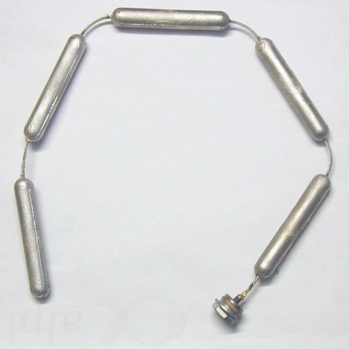 Anodo de cadena con junta PTFE