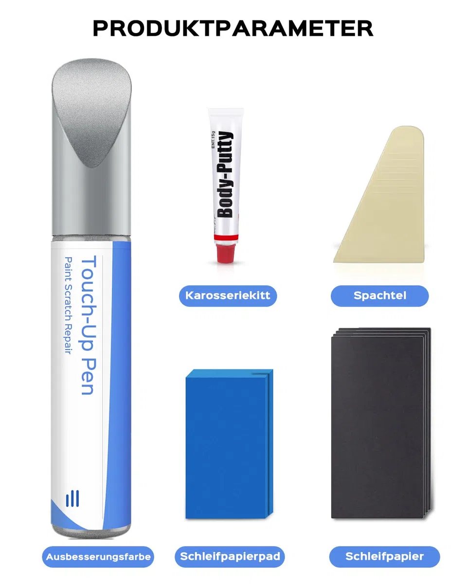 1F7 Plata Clásico Metálico Kit de Pintura para Toyota – Coincidencia Exacta para Arañazos y Desconchados