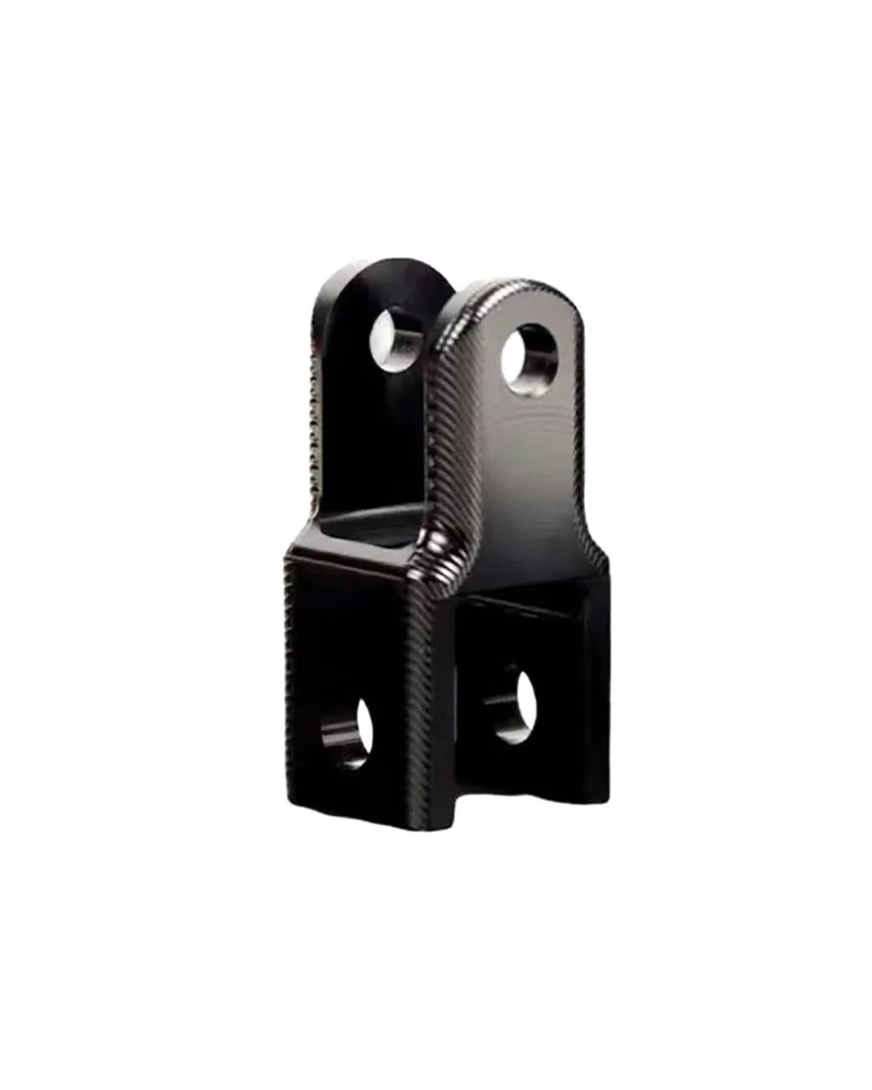 Amortiguador Horquilla Conversión Extremo Redondo Cabeza Fija Universal Motocicleta(Black 1 pcs)