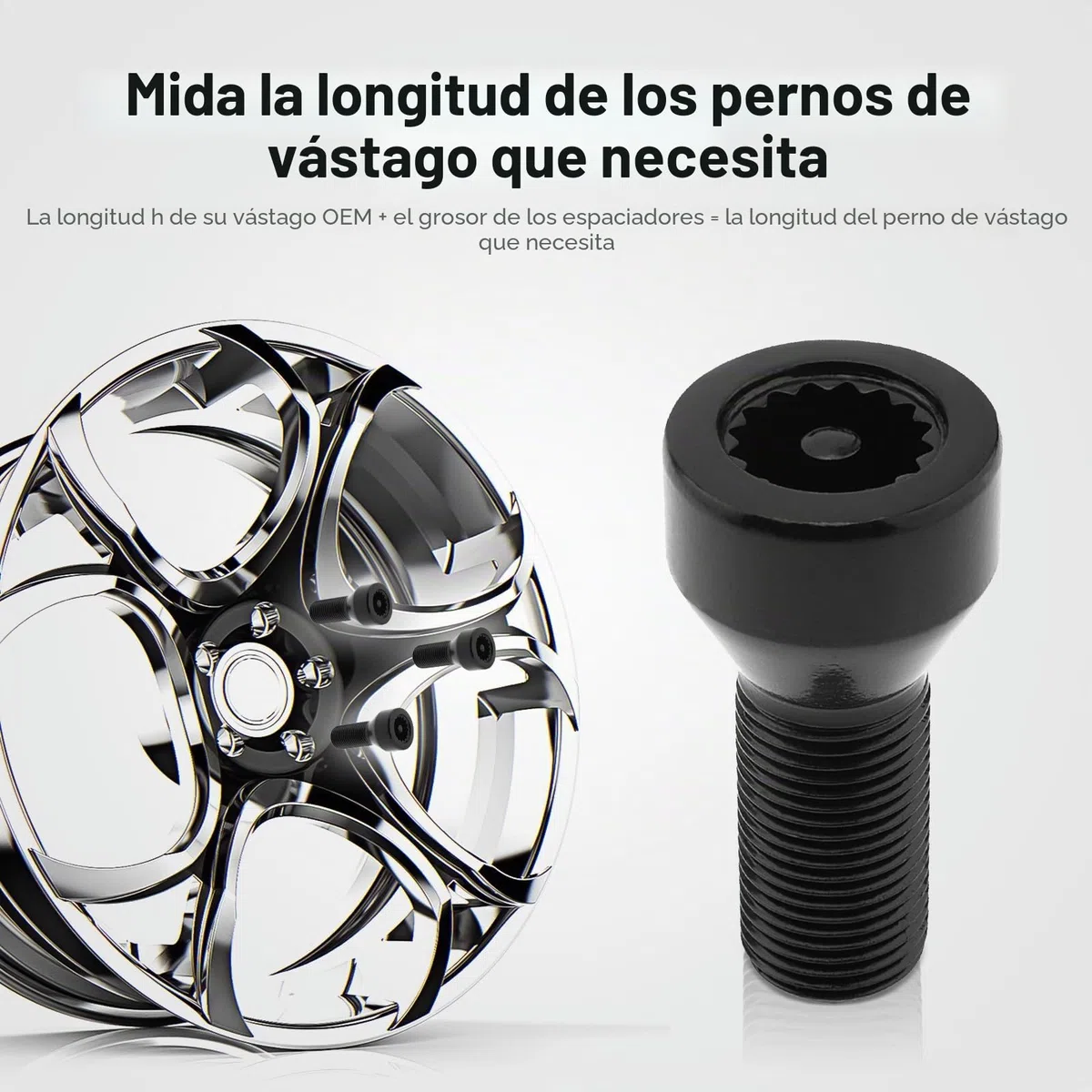 Juego de 5 tuercas de rueda 36136786191 M14 x 1,25 mm para BMW Mini, I3 I8 M2 M4 F80 X2 X4 X6 con llave maestra, cerraduras antirrobo negras de perno de rueda