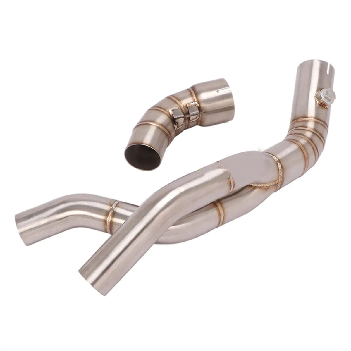 Catalizador De Tubería De Enlace Medio Modificado para Escape De Motocicleta, Eliminador De Tubería, Deslizamiento Mejorado para Y&amaha YZF R1 2007 2008 Accesorios