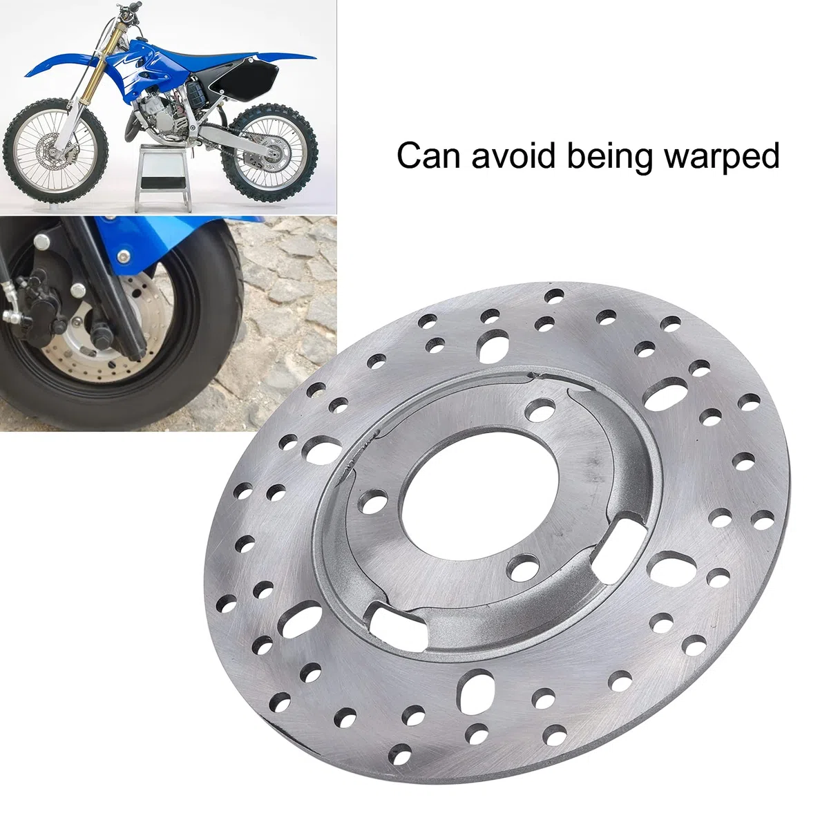 Disco de Freno Delantero, Disco de Rotor de Freno, Aleación de Acero Universal Duradera para Scooters