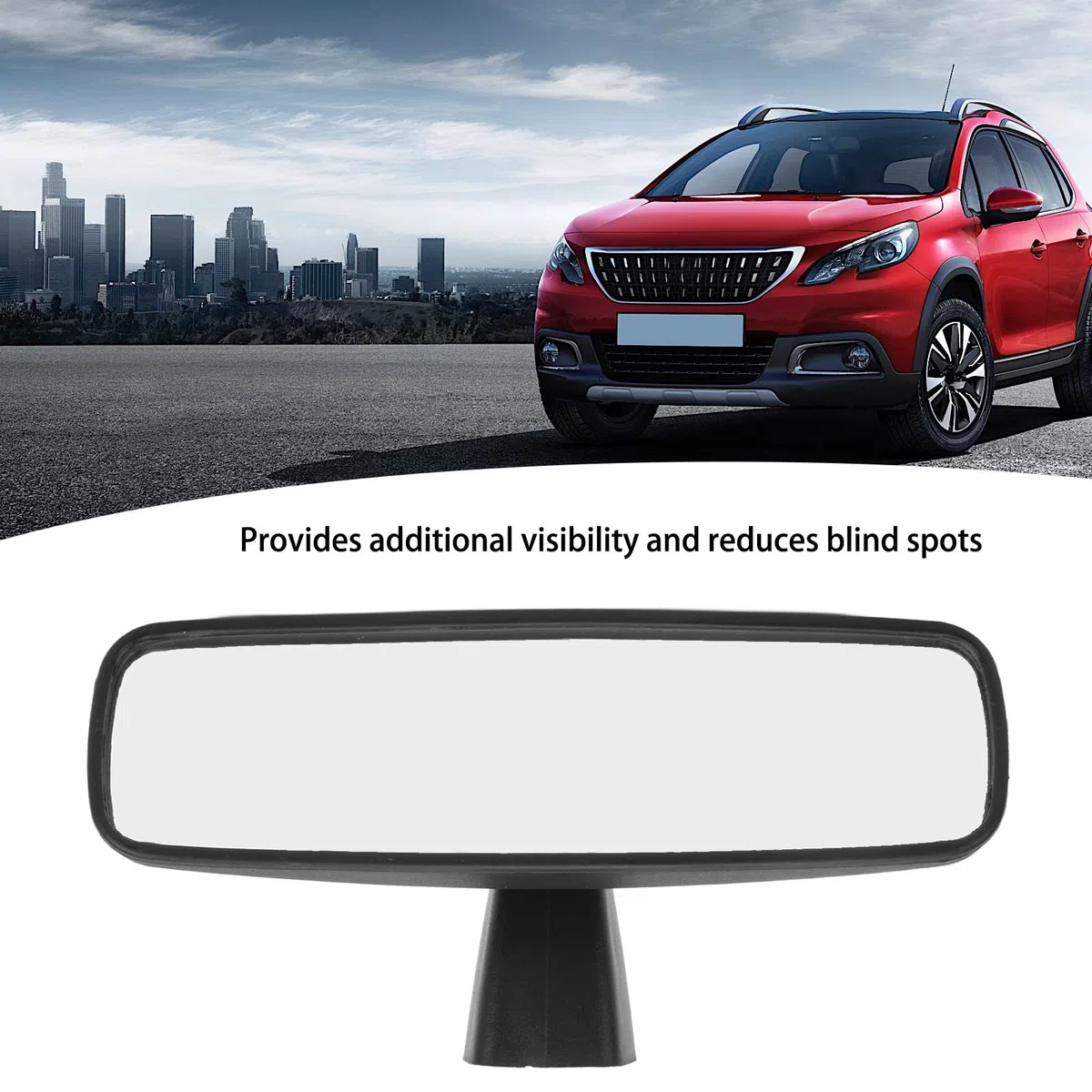 Espejo retrovisor interior 8154AK de gran angular, compatible con 2008/3008/308/308S/408/508 y C3/C4L/C4 Seguia/ Yunyi/C4 Aircross, fabricado en ABS resistente