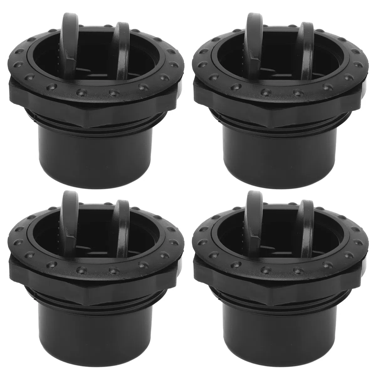 Deflector de Ventilación Universal 60mm, 4 Unidades en ABS para Mejorar el Flujo de Aire en Autocaravanas, Yates y Camiones