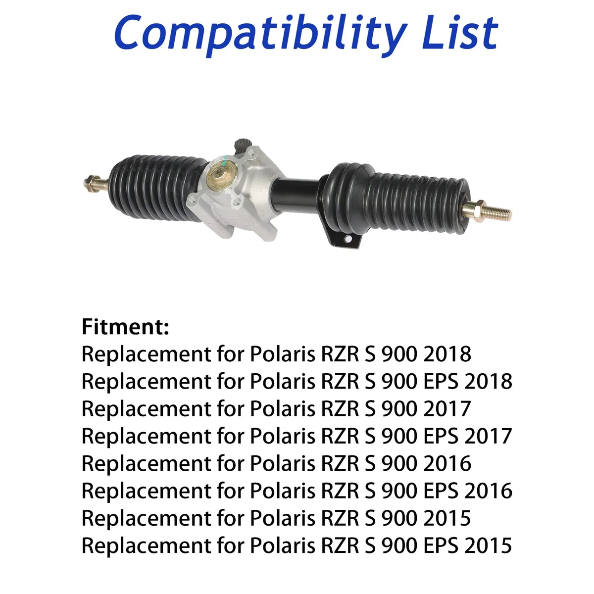 Silscvtt Repuesto de caja de cambios de piñón y cremallera de dirección para Polaris RZR S 900 2015-2018 1823994 1824770