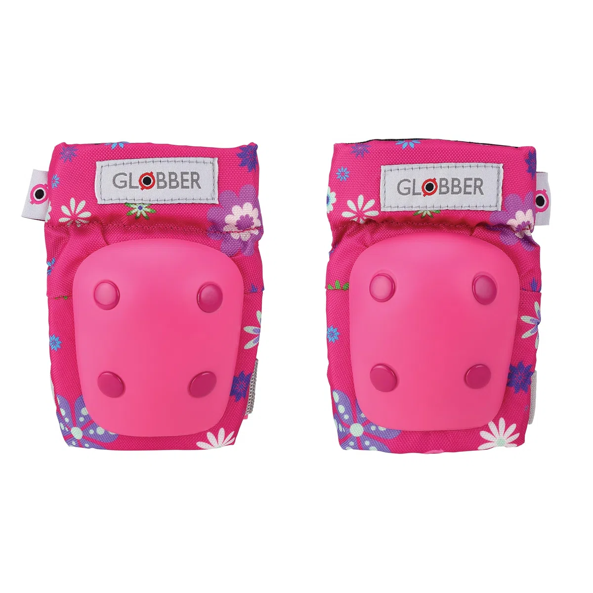 Globber- Kit Protección Junior Flores, Multicolor (529-003)