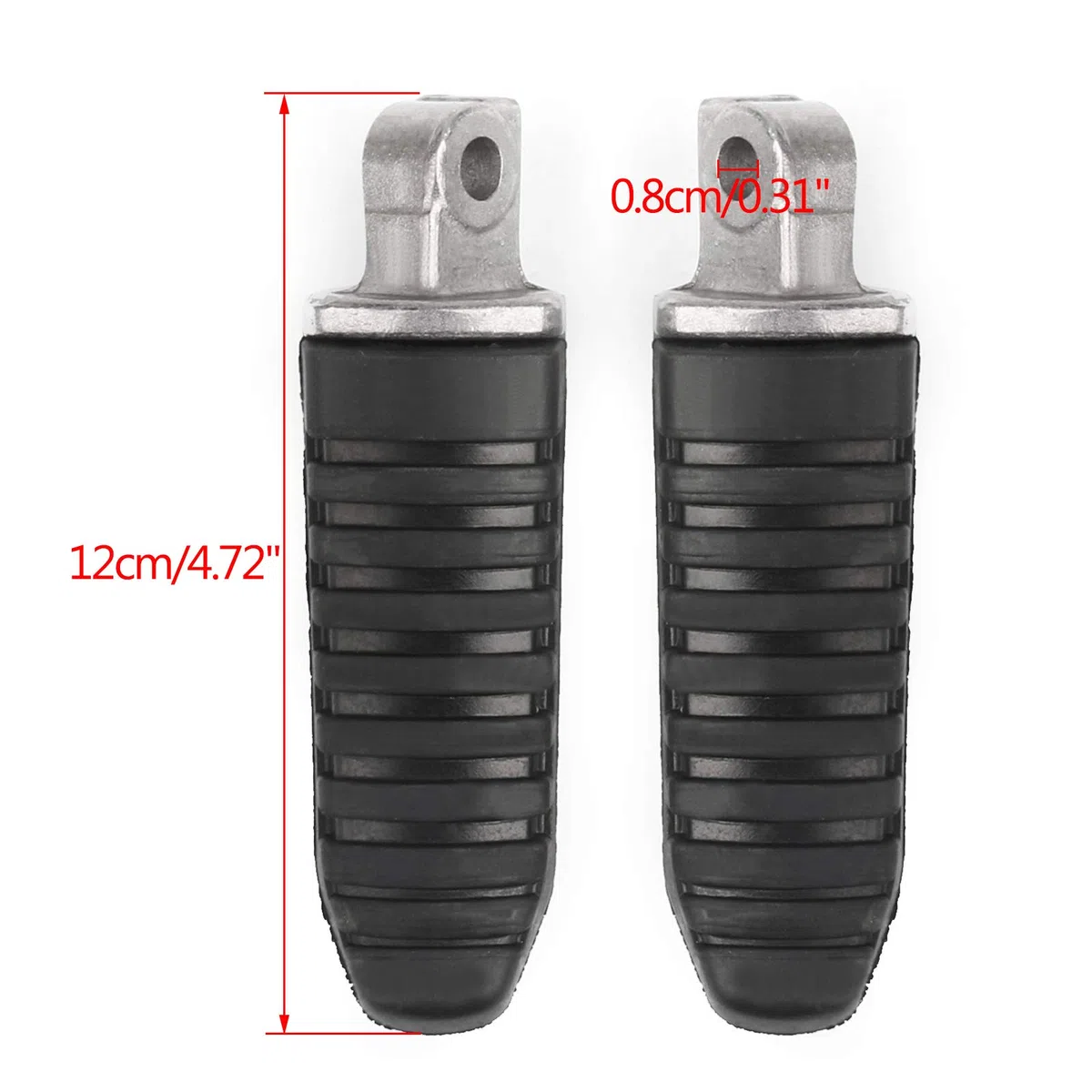 Topteng Reposapiés Traseros Reposapiés Apto para Suzuki V-Strom DL 650 1000 Apto para GSX 1250 1300 Apto para GSR 600
