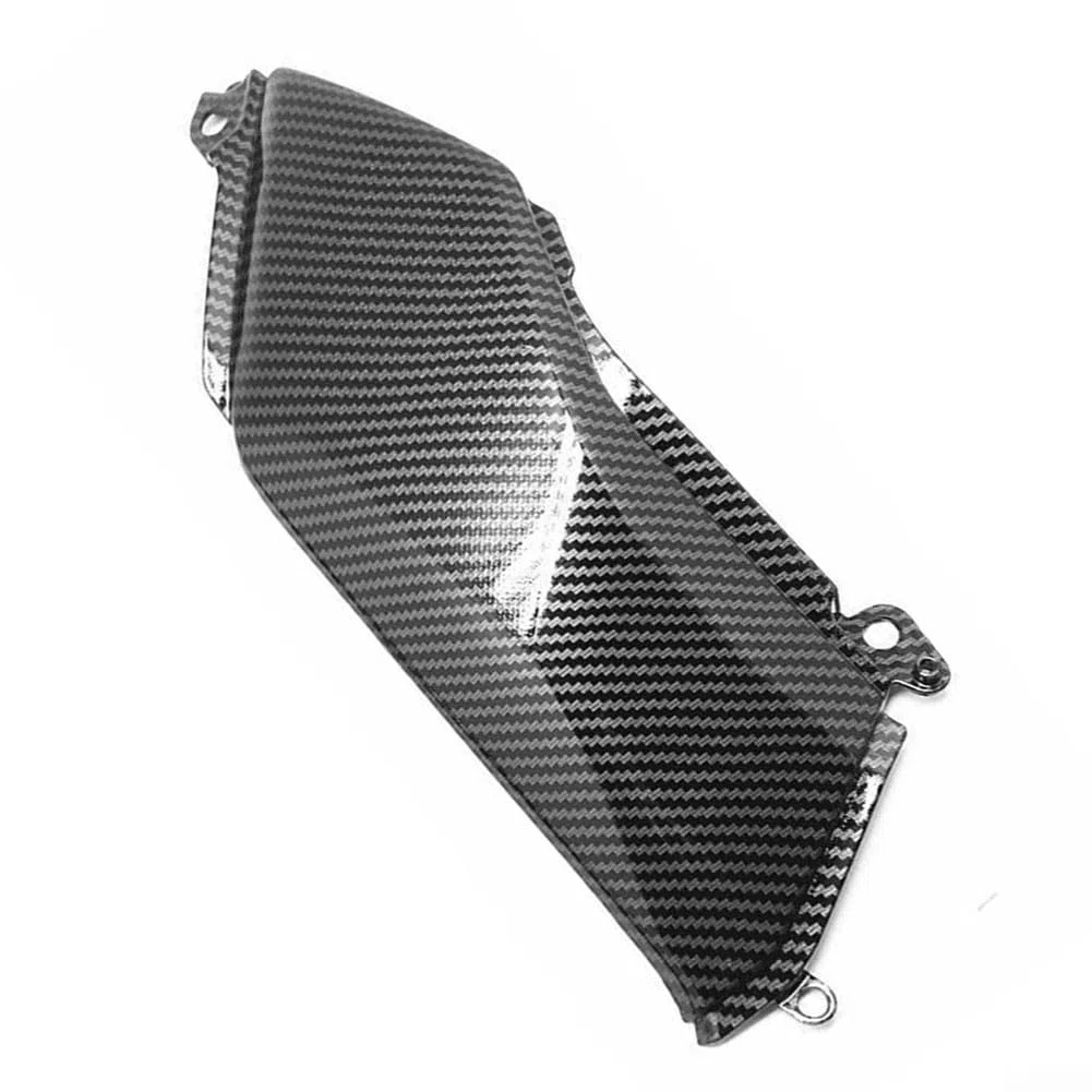 Cubierta lateral del tanque de gas de motocicleta, fibra de carbono de carenado, material ABS, para Z900 2017 2020, repuesto de pernos de agujeros preperforados negros