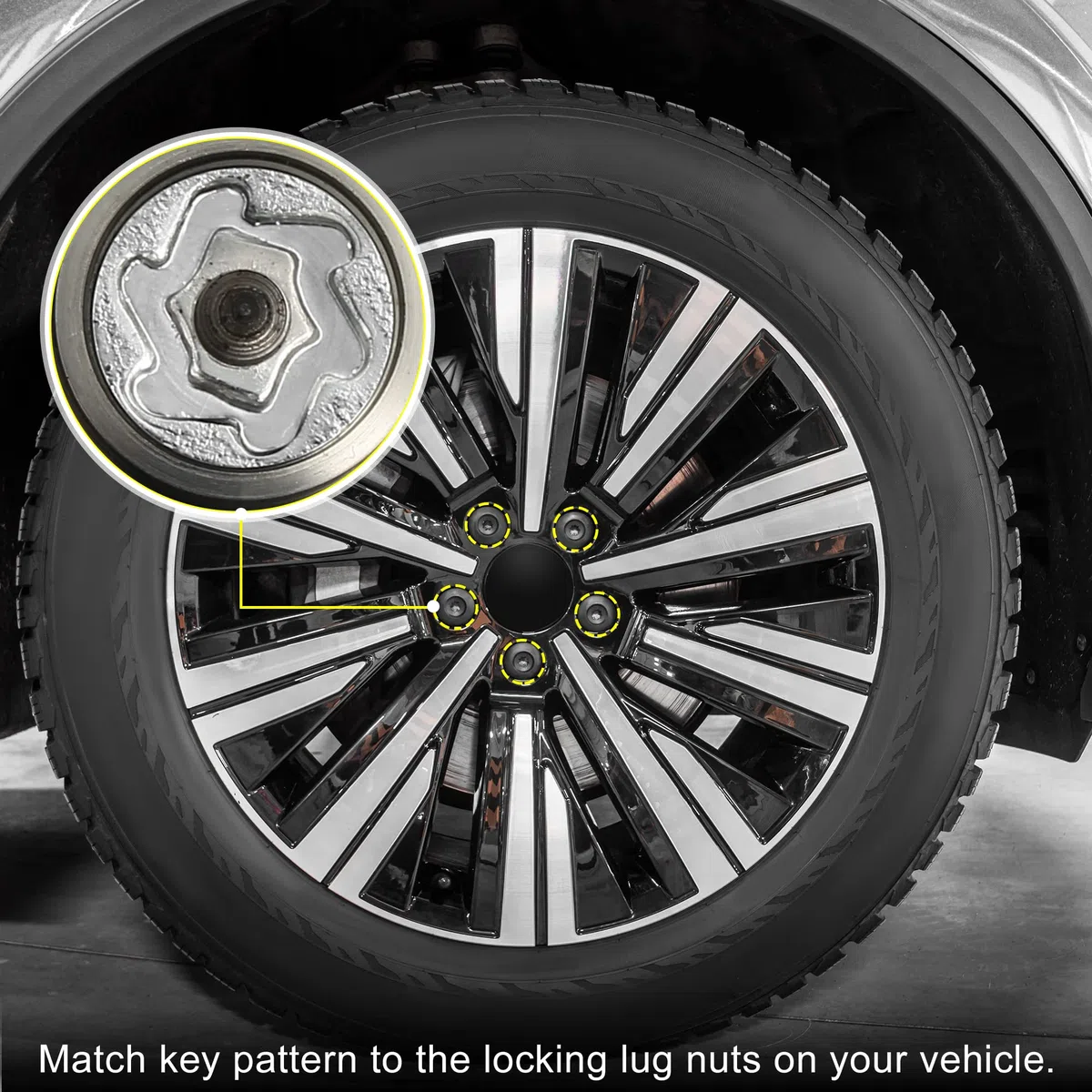 X AUTOHAUX Tuerca De Bloqueo De Rueda para Volkswagen Touareg 1pc | Plateado, Metal, Para VW Scirocco, Magotan, Phaeton, Tiguan, Uso Para Sacar U Obstruir Tornillo Antirrobo
