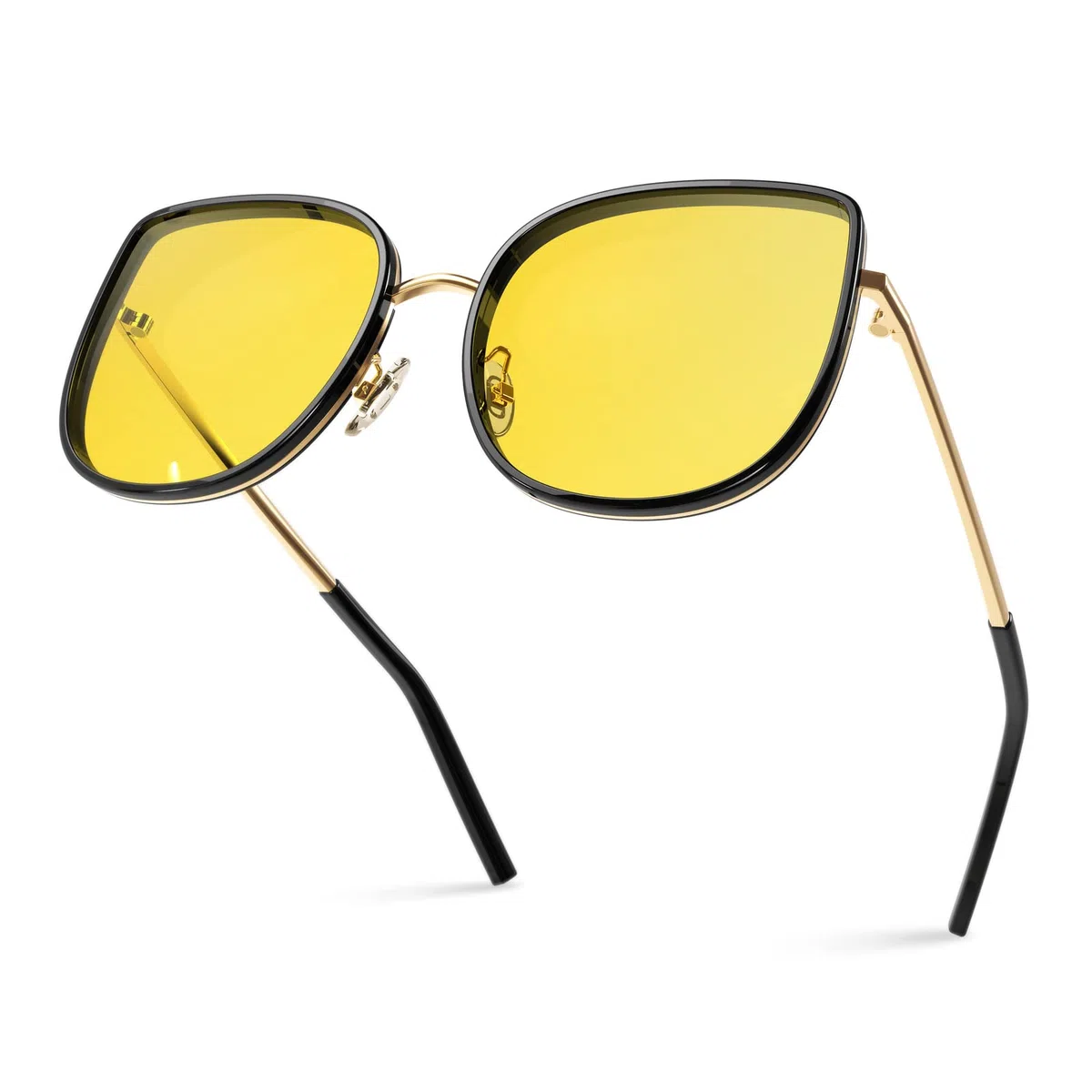 Bloomoak Gafas de Conducción Nocturna de Moda para Mujer/Gafas Polarizadas de Visión Nocturna/Antideslumbramiento/Protección UV 400