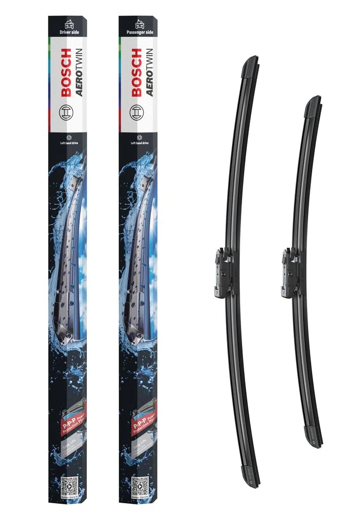 Bosch Aerotwin eA 696 S Limpiaparabrisas Frontal - Set de 2 Escobillas de Recambio para más Seguridad al Conducir, con Adaptador Multi-Clip Premontado, 55 cm / 45 cm, Embalaje Fino y Compacto