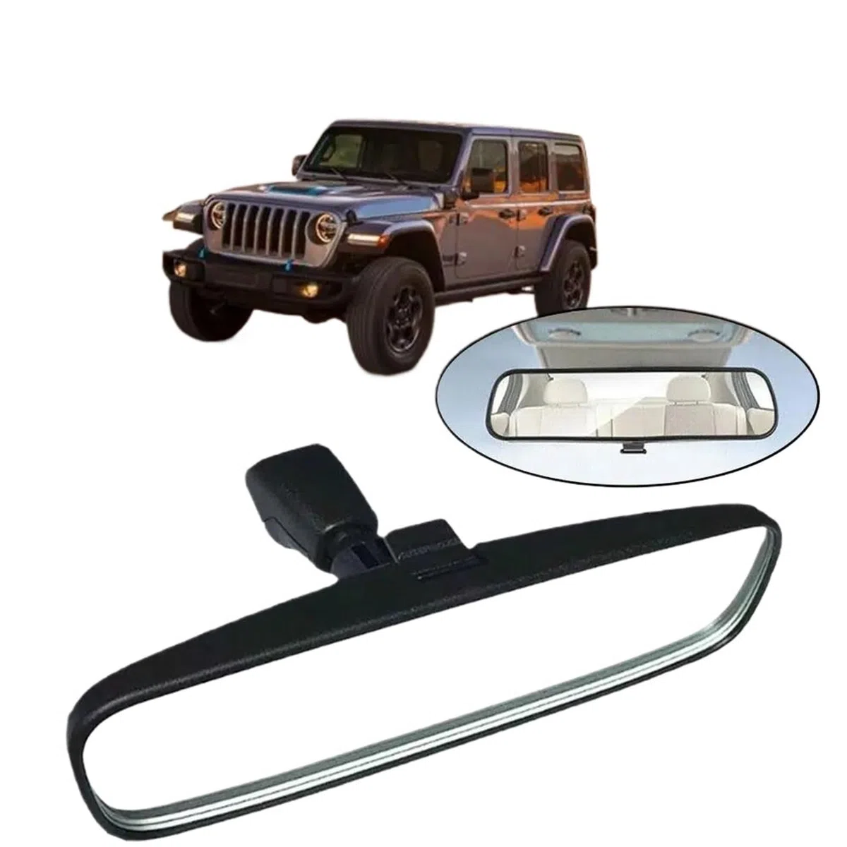 Espejo Retrovisor Interior para Jeep para Wrangler CJ YJ TJ JK 1976-2012 Accesorios De Espejo Interior De Coche 1 Pieza Espejo Retrovisor Interior Trasero Automóvil Espejo Retrovisor