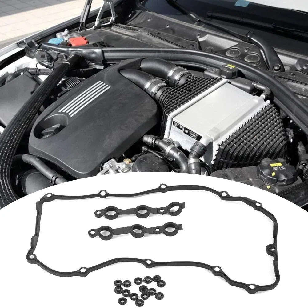 Juego de juntas de cubierta basculante, junta de válvula de motor de coche, juego de sellos de pernos para E36 E38 E39 E46 11129070990 junta tapa balancines e46