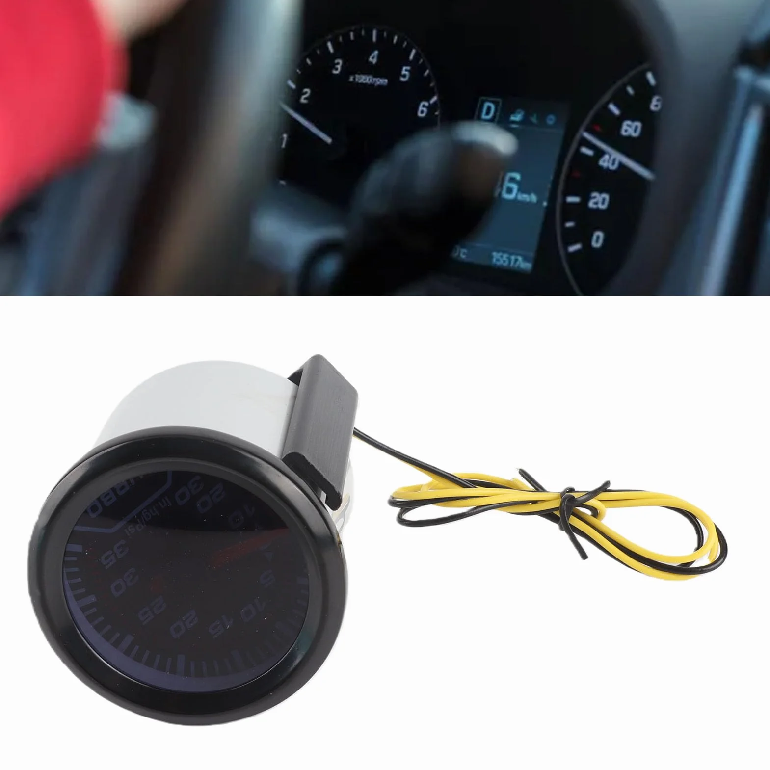 Turbo Boost Gauge PSI Gauge 2 "Auto Universal LED Digital Front Turbo Boost Gauge Meter Kit