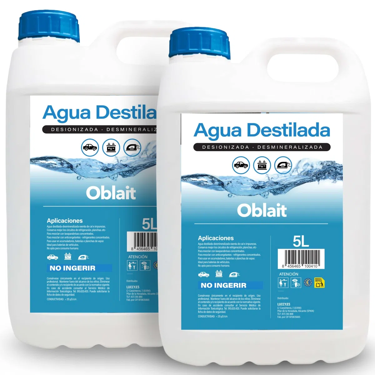 MUNTRADE Agua Destilada 10L | Nueva Formulación Alta Pureza