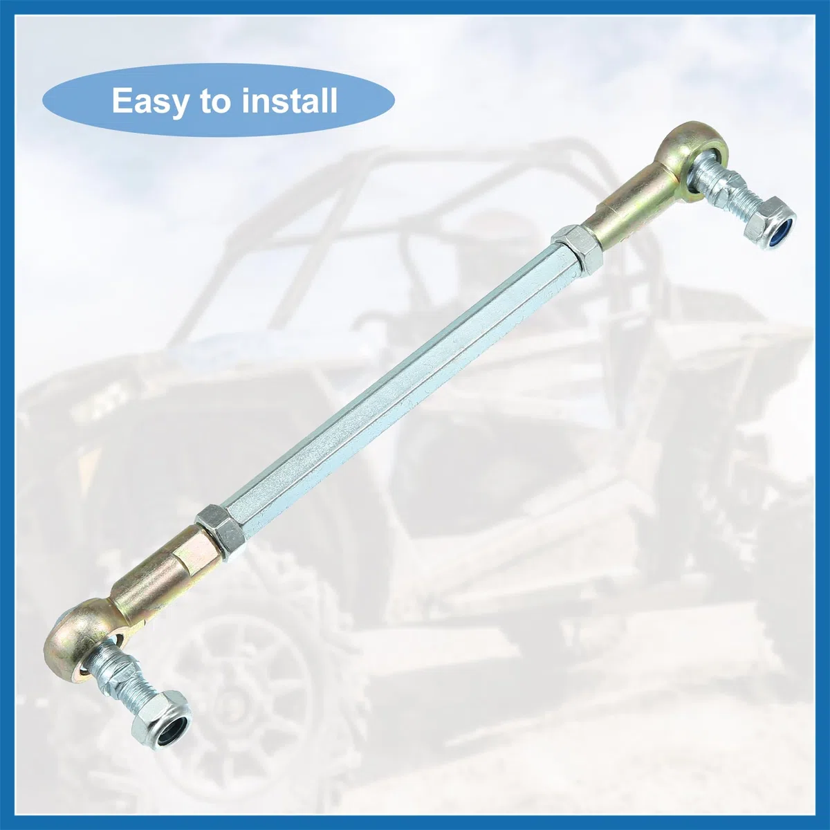 A ABSOPRO 2uds M8 Dirección Barra para 50cc 70cc 90cc 110cc 125cc ATV 185 mm Reemplazo de artículo