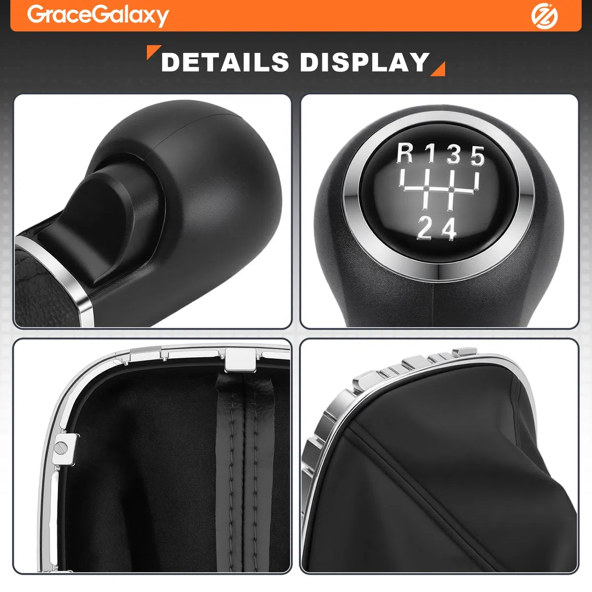 GRACEGALAXY Pomo de palanca de cambios de 5 velocidades para Corsa D 2006-2014 y Corsa E 2014-2019 009140093 Negro 19276456