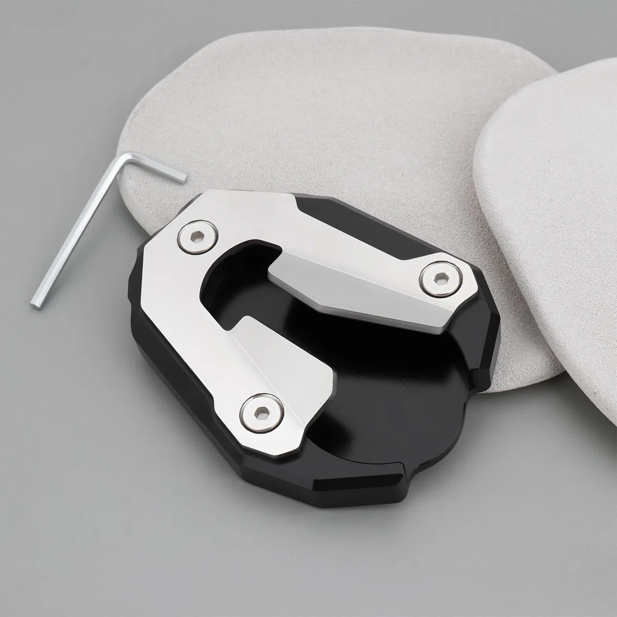 ECSiNG Almohadilla de Soporte Lateral Ampliable Compatible con Triumph Tiger 900 Rally Pro 2021-2025
