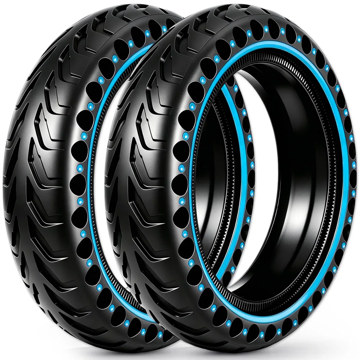 2 Piezas Neumáticos 8,5x2,0 (50/75-6.1) Macizos para Patinete Eléctrico, Compatibles con Xiaomi M365/Pro 2/3/3 Lite, Hiboy S2, Gotrax GXL V2/XR/APEX