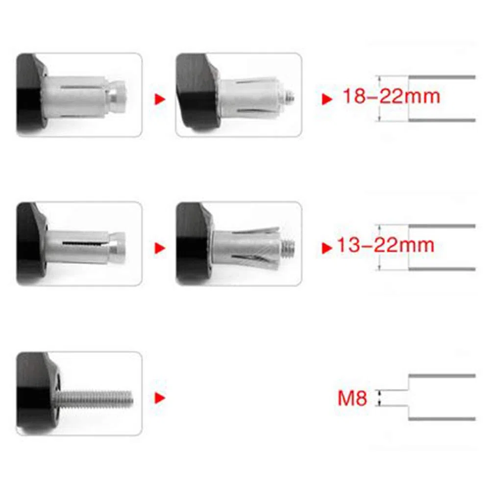 Contrapesos Manillar Extremo de Manillar para Suzuki GSF 250 600 600S 650 650S 650N 1200 1250 Bandit 650S-Negro