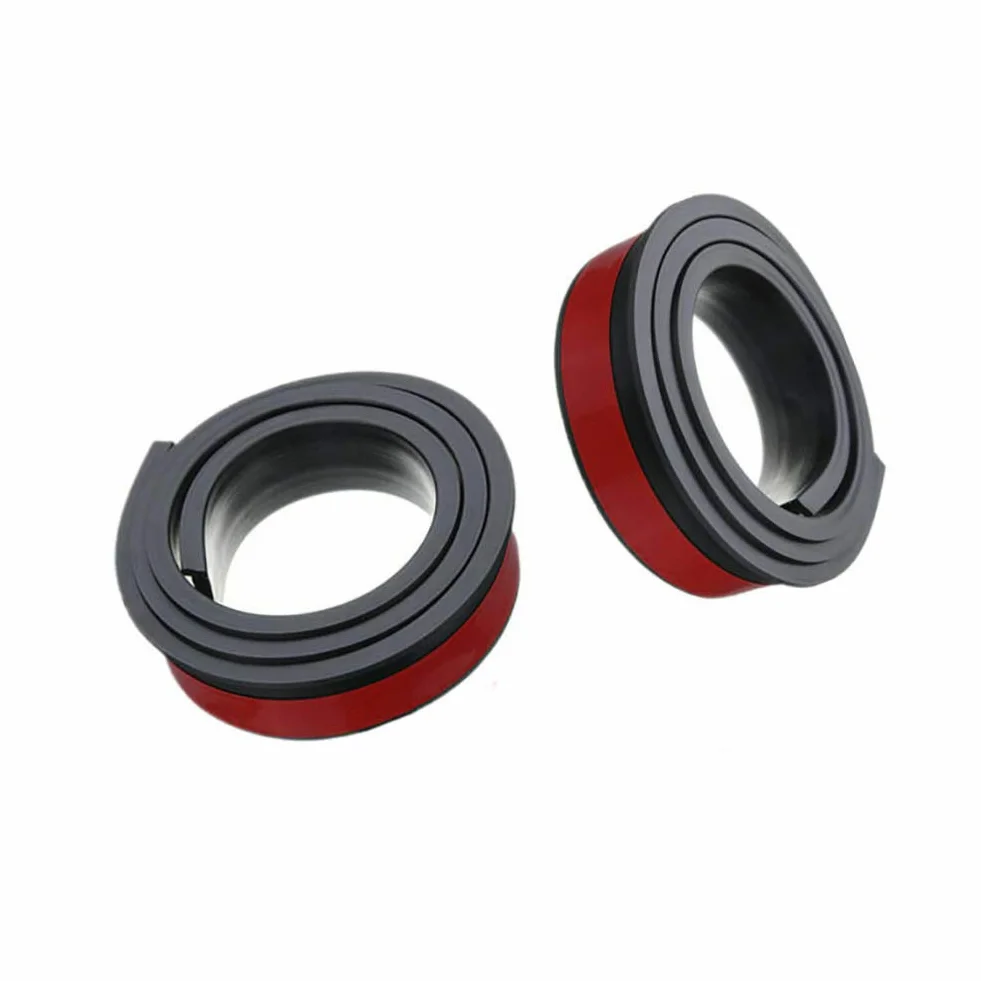 Embellecedor de Arco de Rueda de Coche, 2 uds., 1,5 M, Protección de Arco de Rueda de Coche de Goma Universal, Tiras Anticolisión, Molduras, Embellecedor de Guardabarros (Negro)