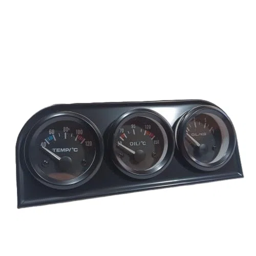 Reloj medidor kit 3, temperatura refrigerante, temperatura aceite, presion de aceite automóvil, sensor compatible 52mm