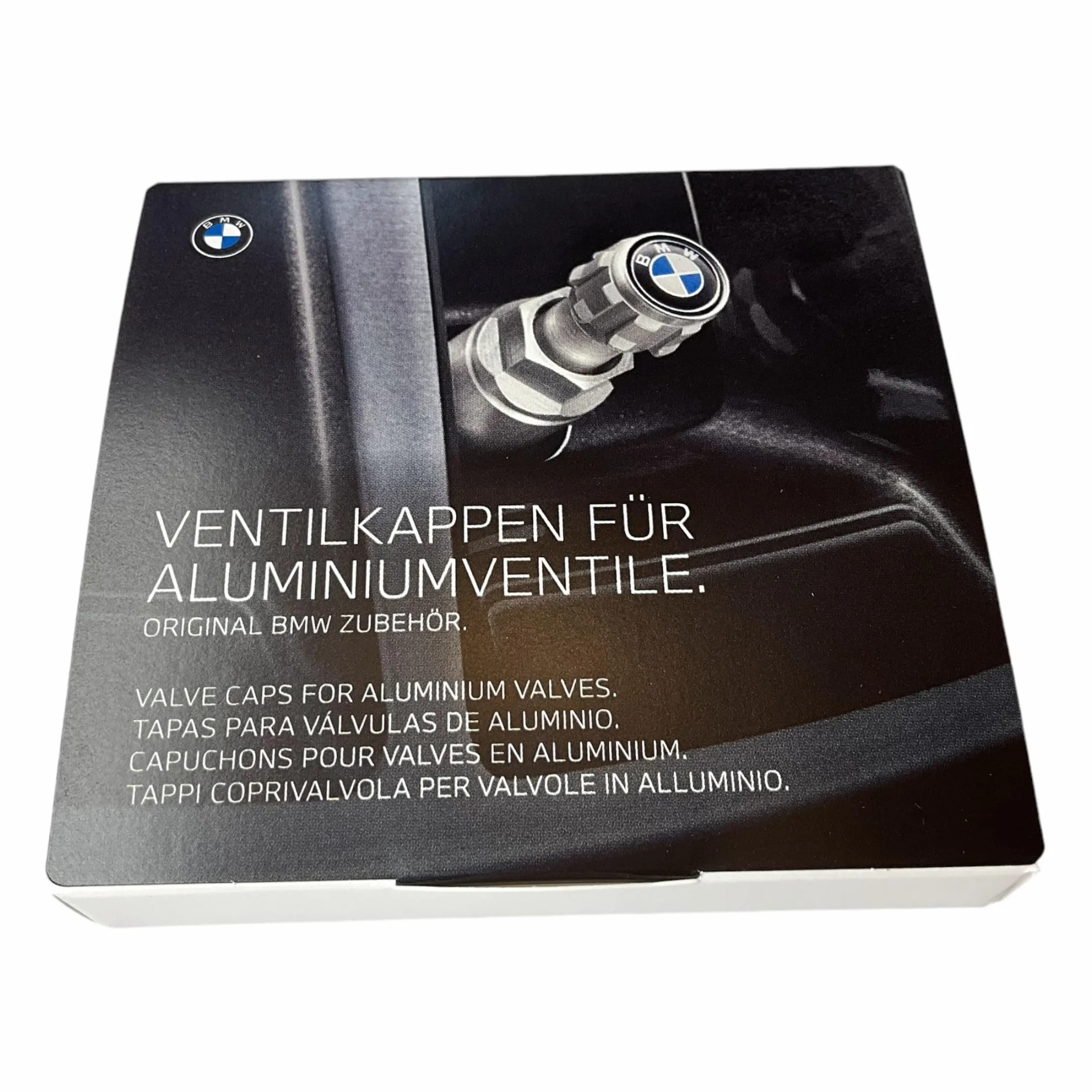 Original Diseño Tapones de válvula de bicicleta (4 unidades) con logo de BMW para vehículos con rdci