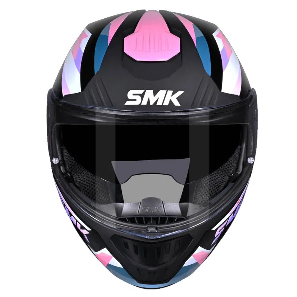 Casco de Moto Modular SMK Gullwing Charger Rosa Abatible con Visor Solar - Homologado P/J ECE 22.06 - Designed