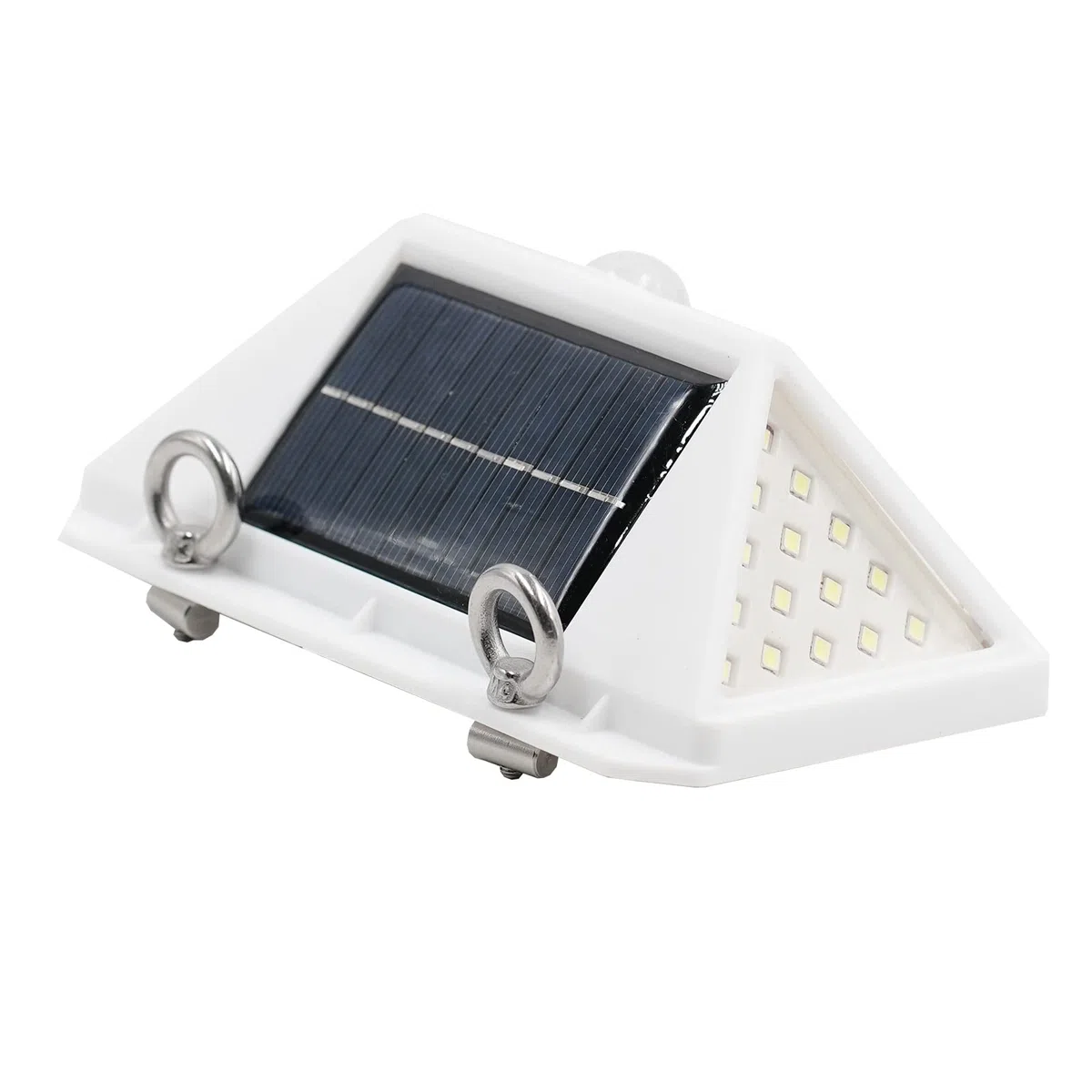 Luces LED solares para toldo de RV, 100 LED, luz Exterior para Porche de Autocaravana, luz con Sensor de Movimiento con 2 Piezas de riel de toldo Deslizante para Furgoneta, Caravana, Autocaravana