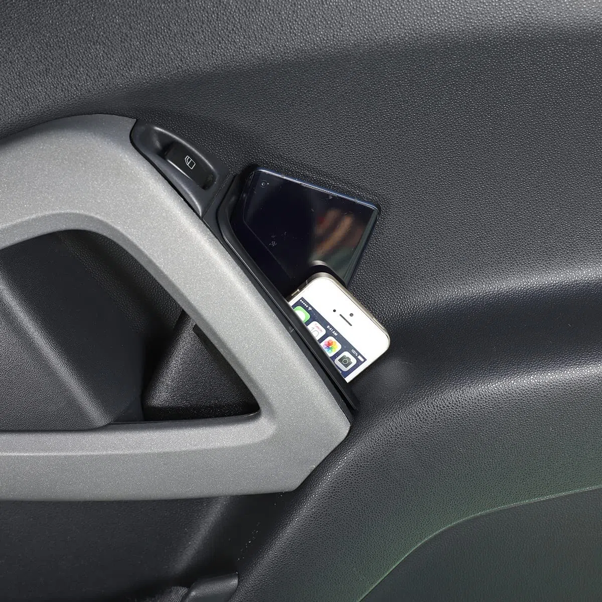 PIUGILH Caja de almacenamiento con marco interior para puerta de coche adecuada para Smart 452 Fortwo 2010 2011 2012 2013 2014 2015, marco interior para puerta de coche, organizador para accesorios