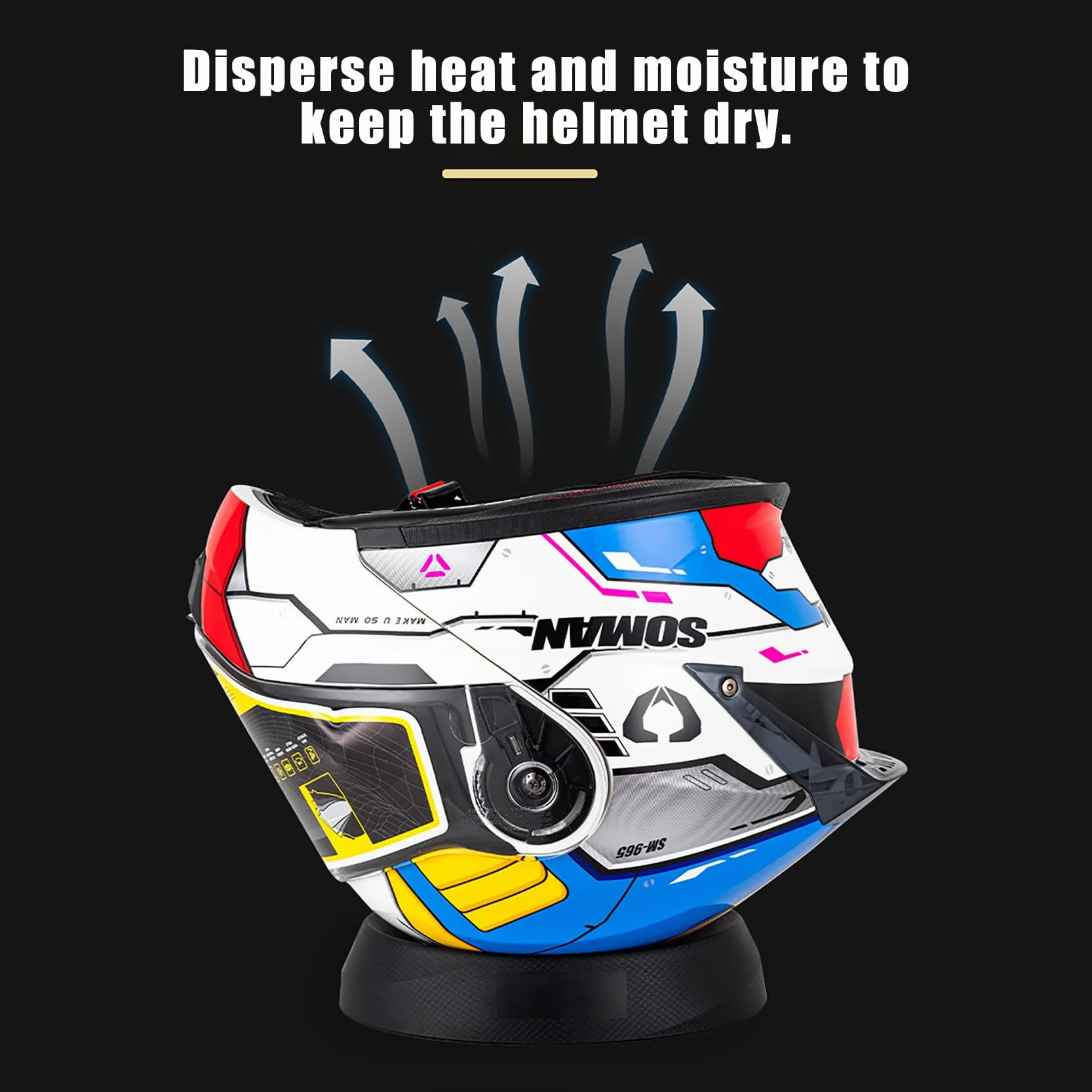 Soporte para Casco de Moto, Base Antideslizante para Cascos de Motocicleta, Almohadilla de Caucho Universal para Exhibición en Tienda, Garage o Hogar