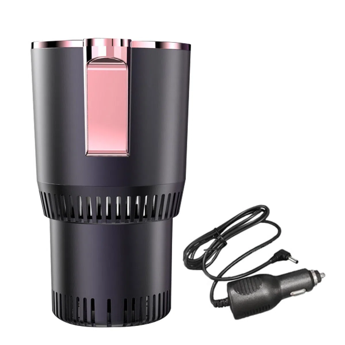 Calentador de agua para coche, calentador de café y enfriador de agua 2 en 1, soporte antideslizante para bebidas para coche, soporte para bebidas de coche con pantalla LCD, expansor de taza de coche