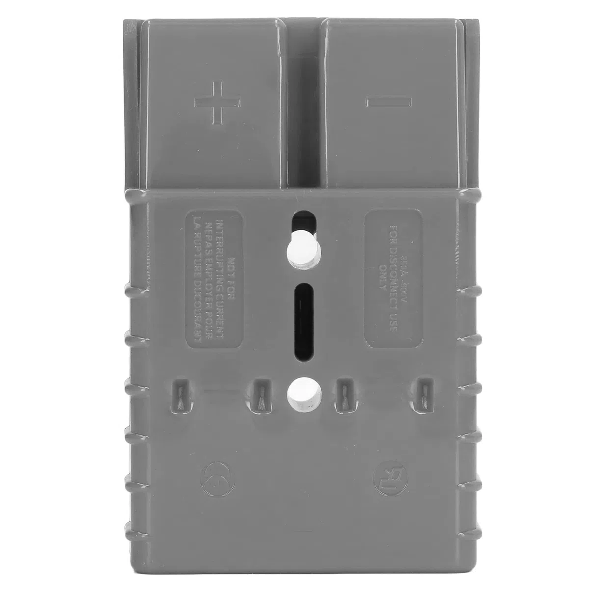 Conector de Batería 350A, Conector de Enchufe Bipolar de Pequeño Volumen Terminal Plateado SH350 de Alta Corriente para Carretilla Elevadora (Gris)