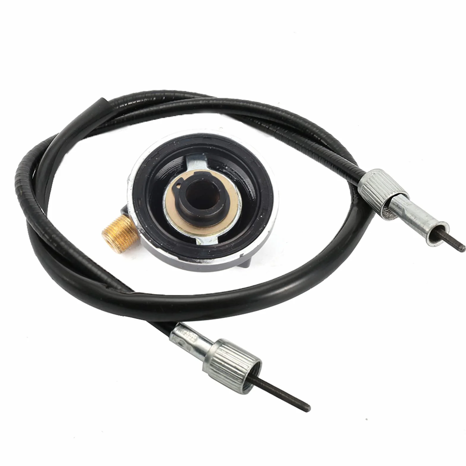 Engranaje impulsor del velocímetro, Engranaje de aluminio de 12mm con cable para scooter, Repuesto de precisión compatible con Vespa y GY6 50cc 150cc, Pieza automotriz para mantenimiento rápido