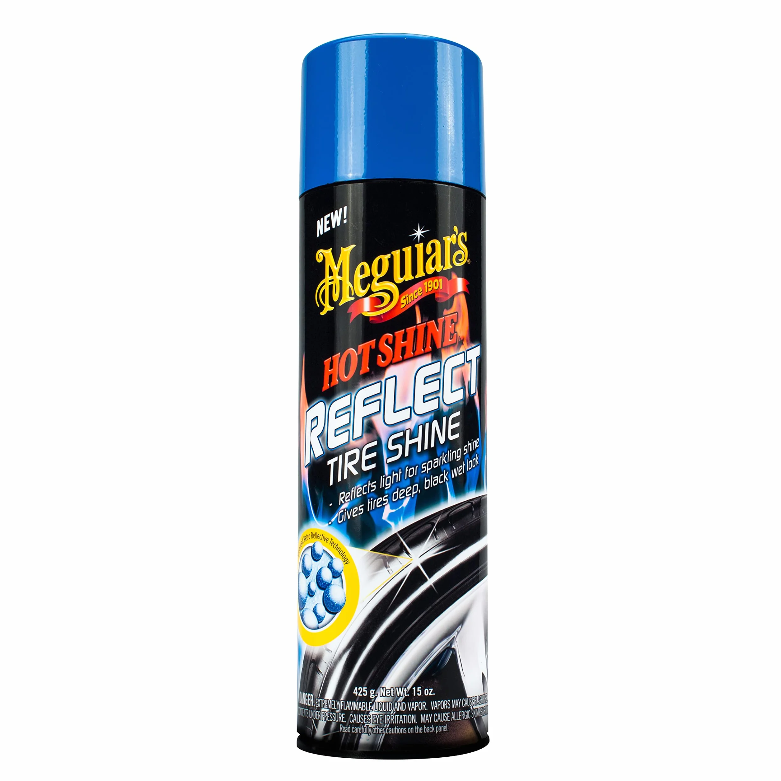Meguiar's G18715 Hot Shine Reflect Tire Shine - Abrillantador de neumáticos