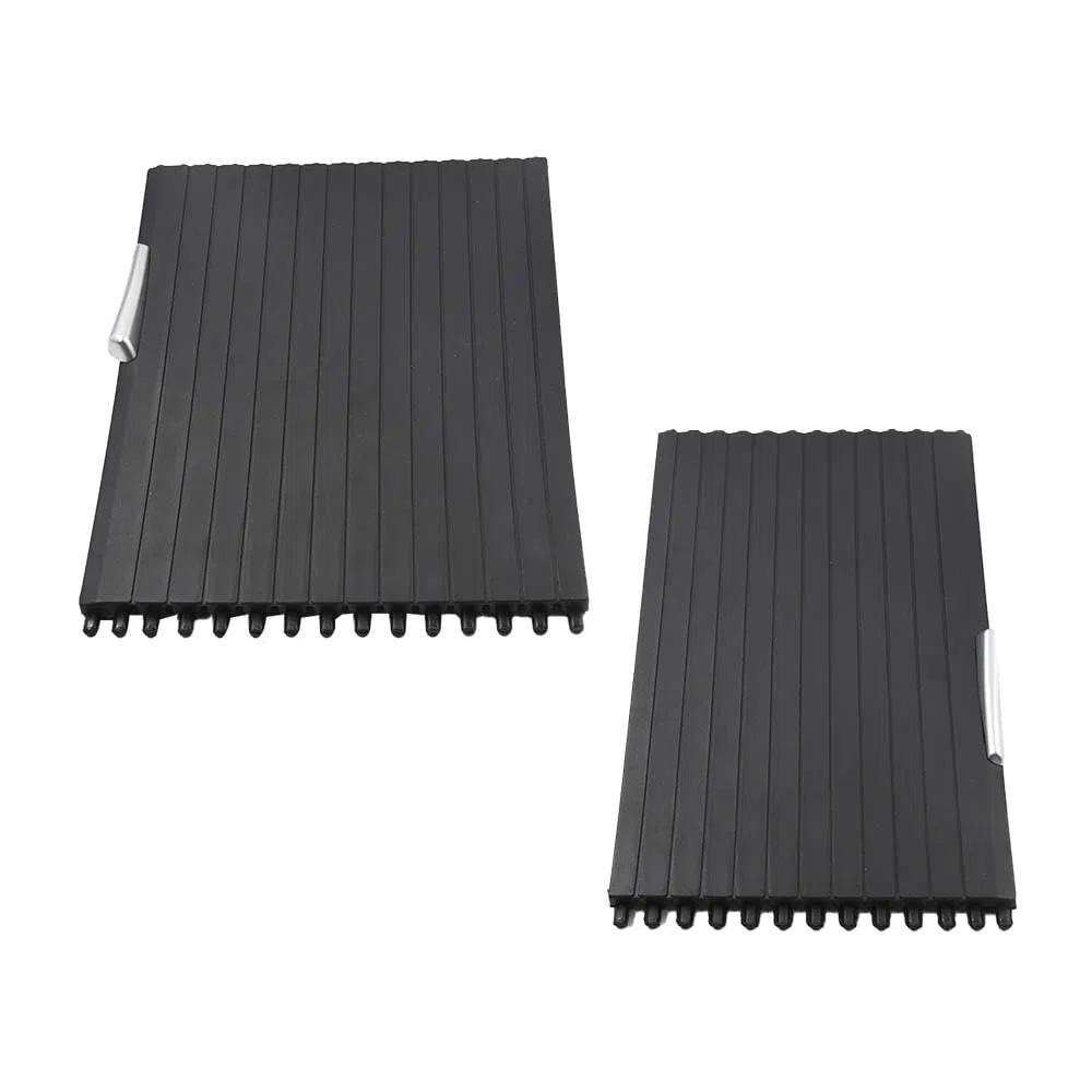 2xCubierta para Consola Central para Coche Interior Portacopa tapa deslizante Cubierta para persiana Enrollable para Consola Central Compatible con X5 X6 E70 E71 E72 07-14 51166954943